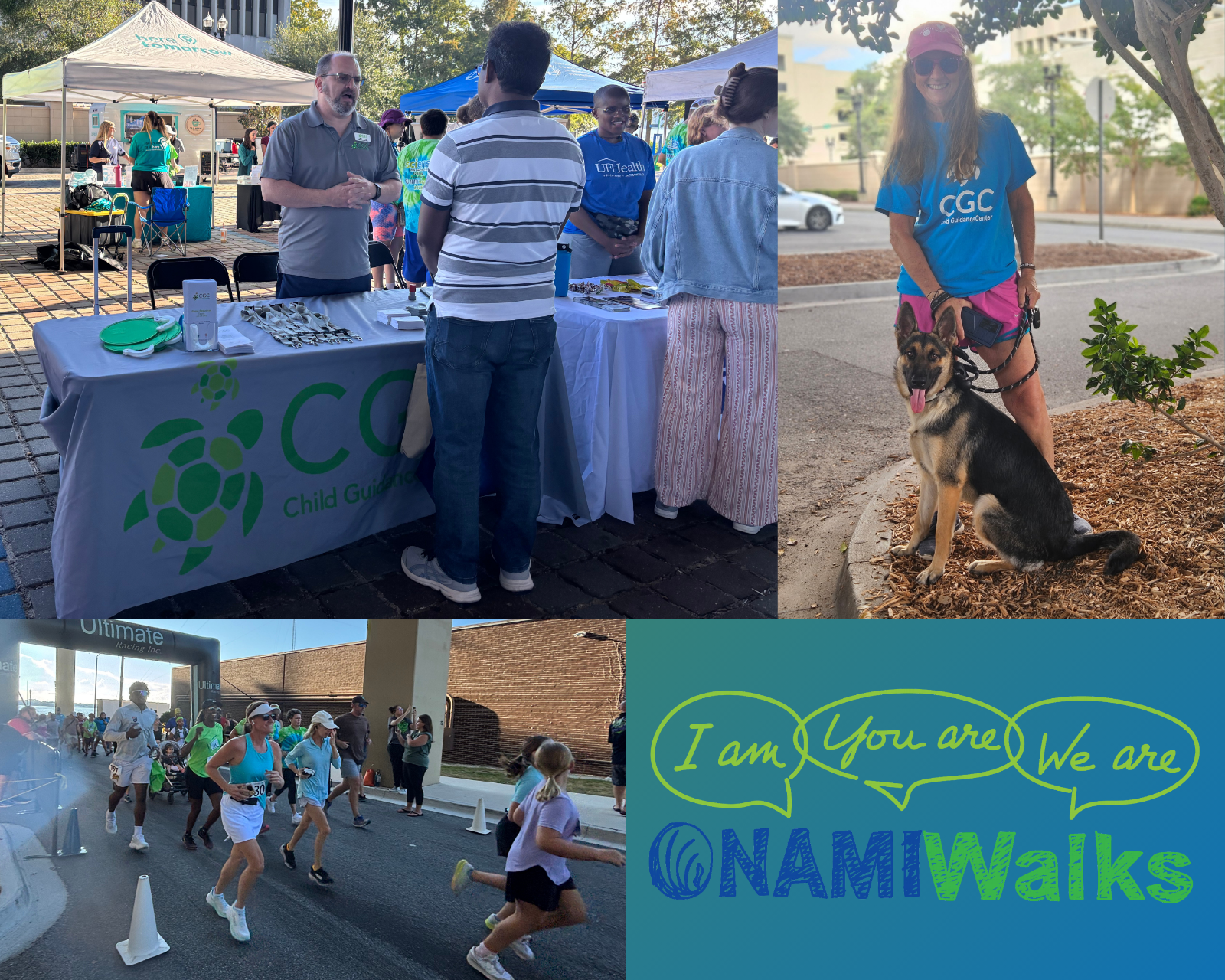 Collage of images from NAMI Walks event 2025