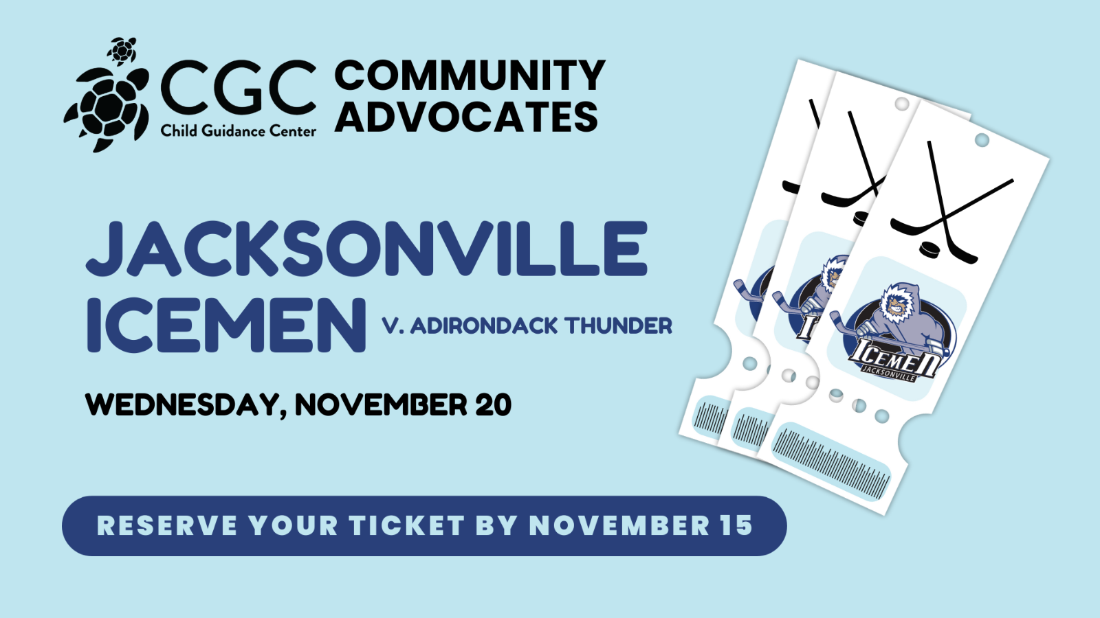 Community Advocates at the Icemen Game